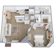 1 Bedroom 1 Bathroom 406 floor plan